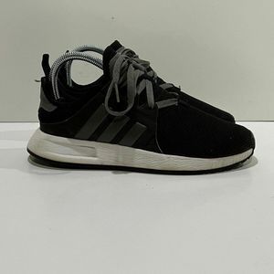 Adidas Mens Black Lace Up Low Top Round Toe Athletic Running Shoes Size 5